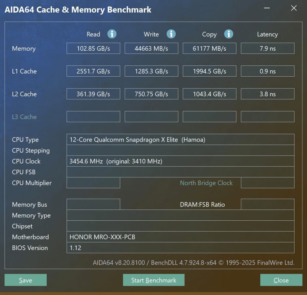 test ram honor magicbook art 14