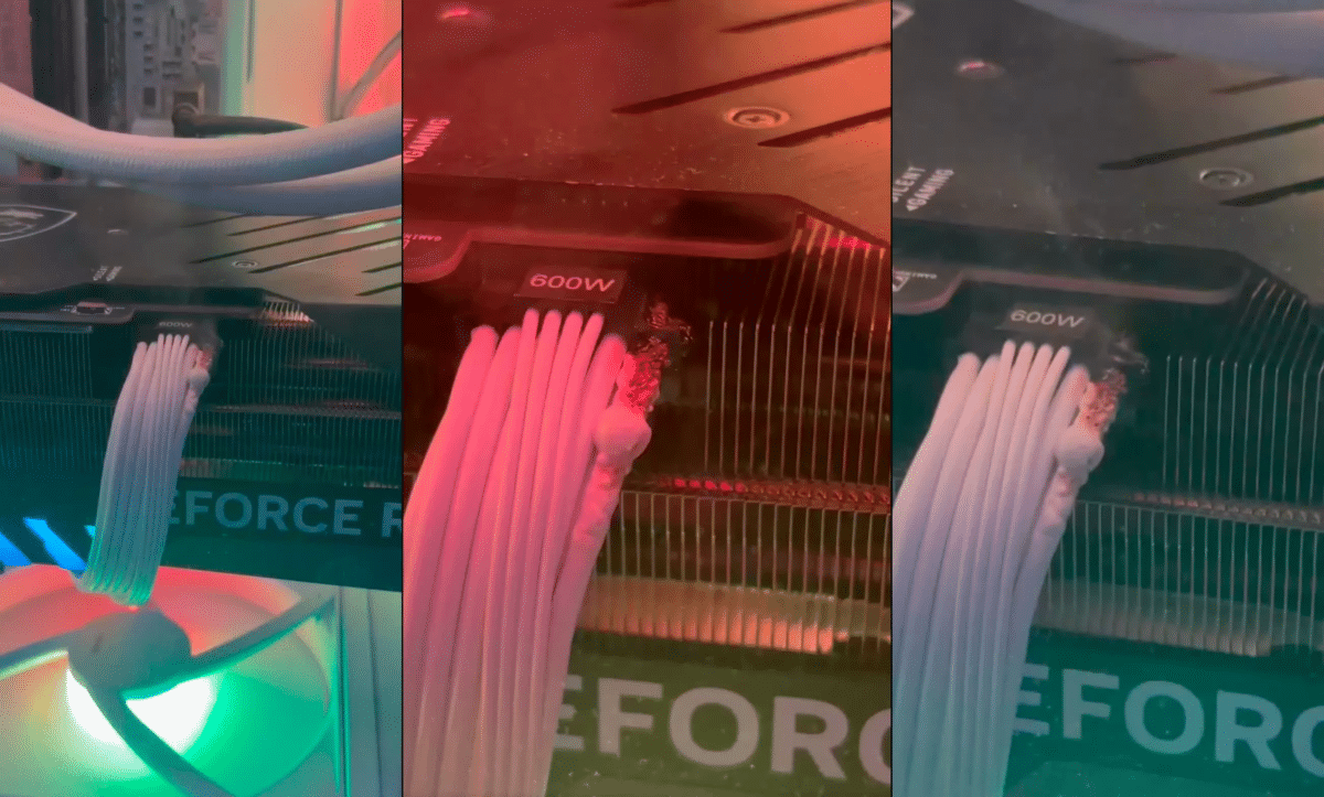 connecteur rtx 4090 brule