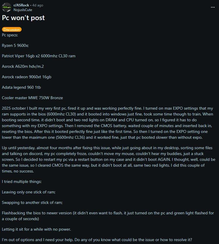 processeur amd bug carte mere asrock