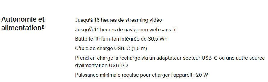 batterie macbook neo