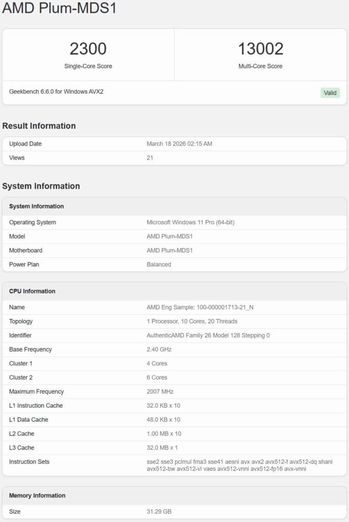 test performances amd zen 6