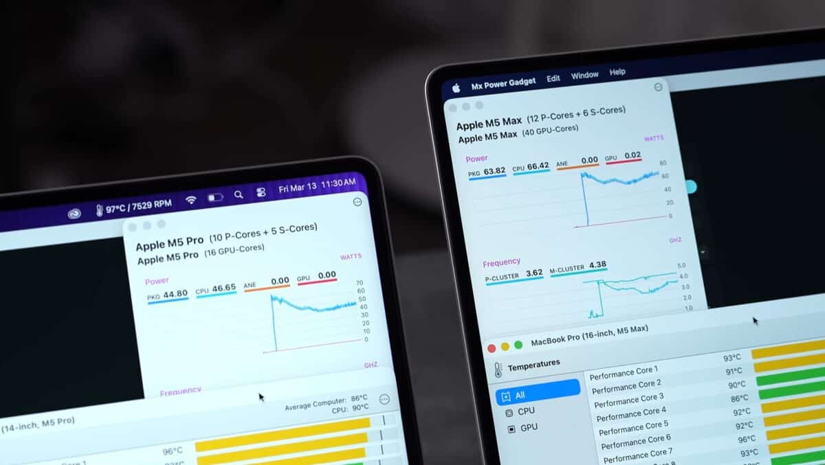 test performances macbook pro m5 pro