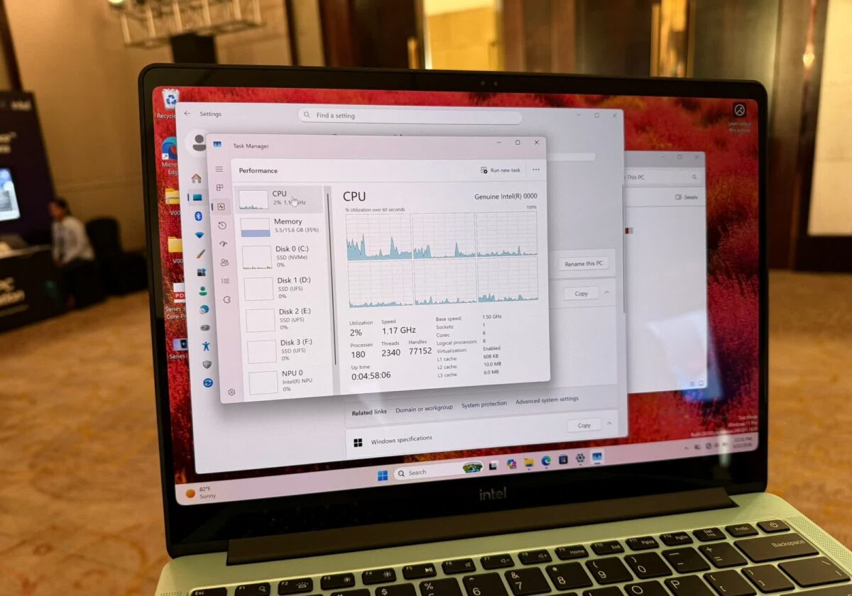 pc portable intel wildcat lake
