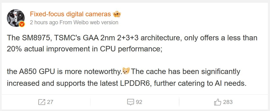 performances snapdragon 8 elite gen 6 pro