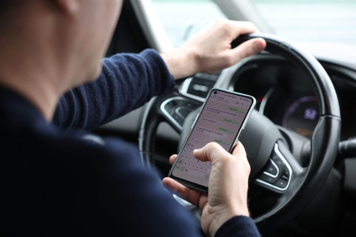 perte permis téléphone au volant