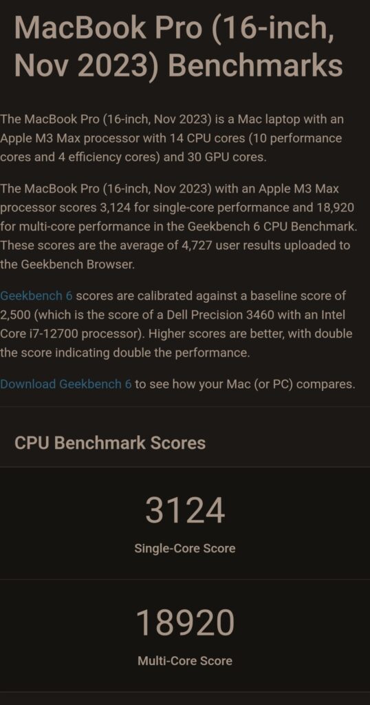 benchmark apple m3 max