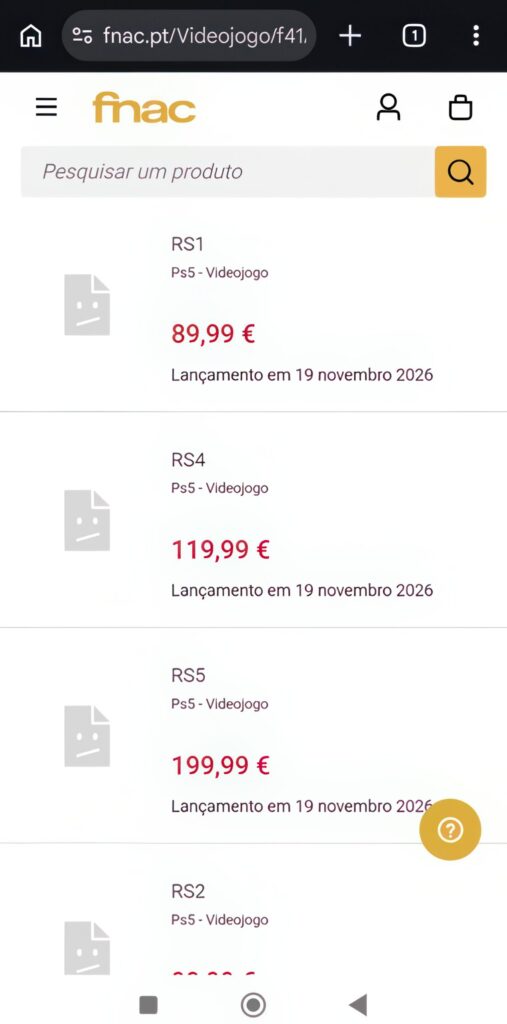 gta 6 prix en fuite à la fnac