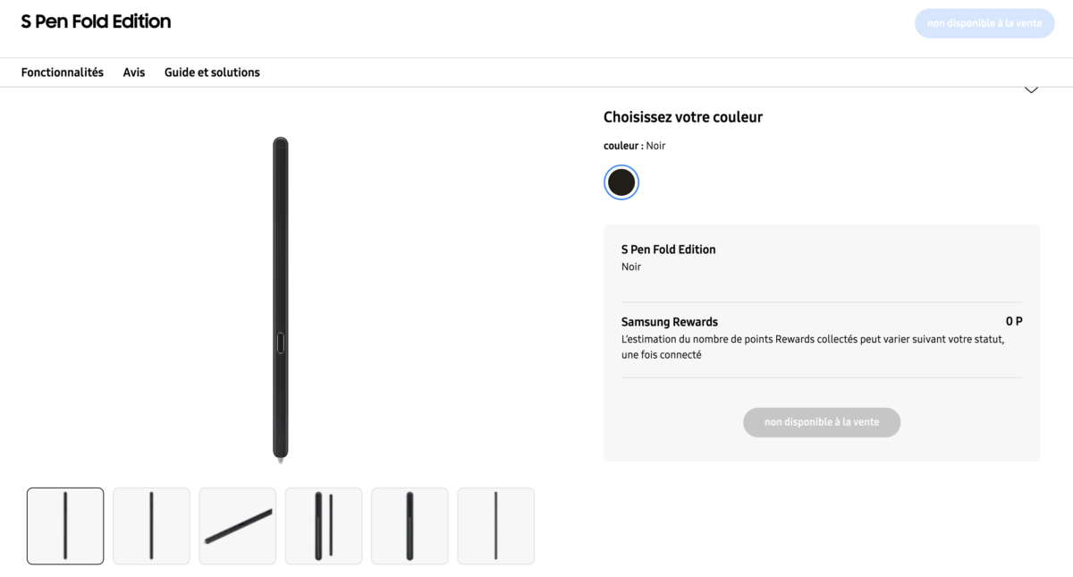 samsung retire s pen fold edition de son store