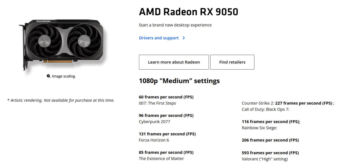 amd rx 9050