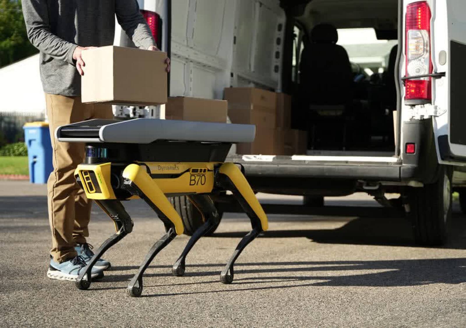 chien robot livreur