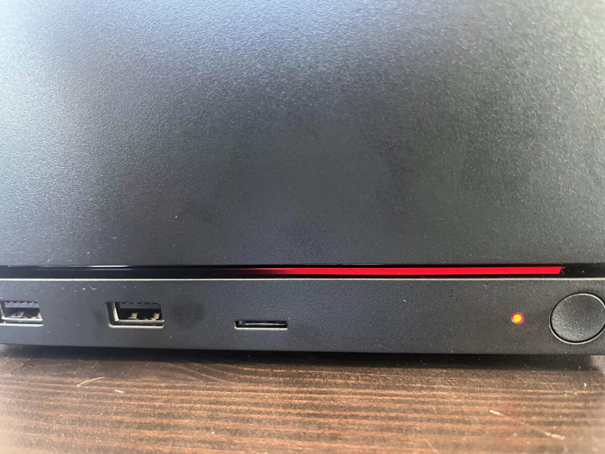 Steam Machine ligne rouge bug