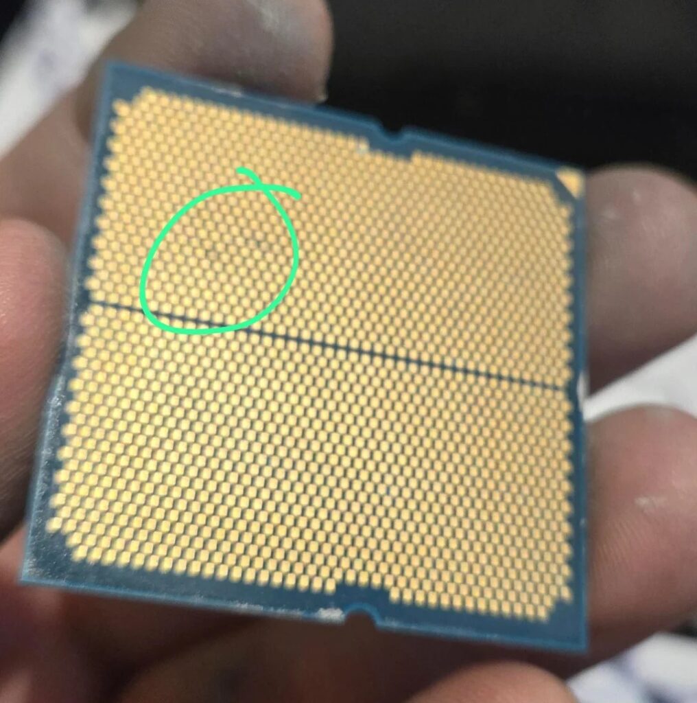 processeur amd pins brulés