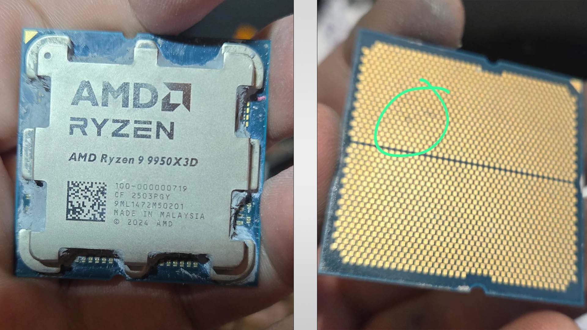 processeur AMD cramé