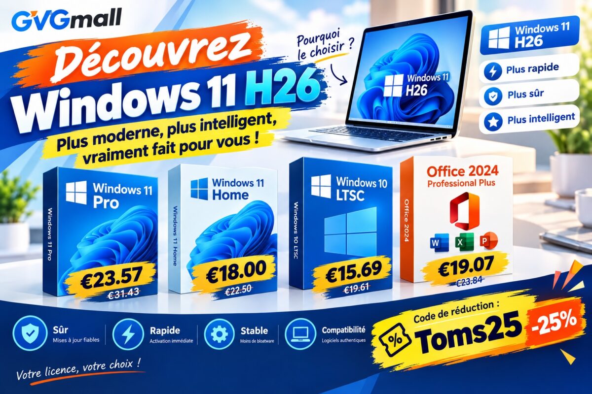 Image 1 : Windows 11 26H2 : quelles sont les nouveautés de la dernière mise à jour de Microsoft et comment en profiter pour 22 € ?