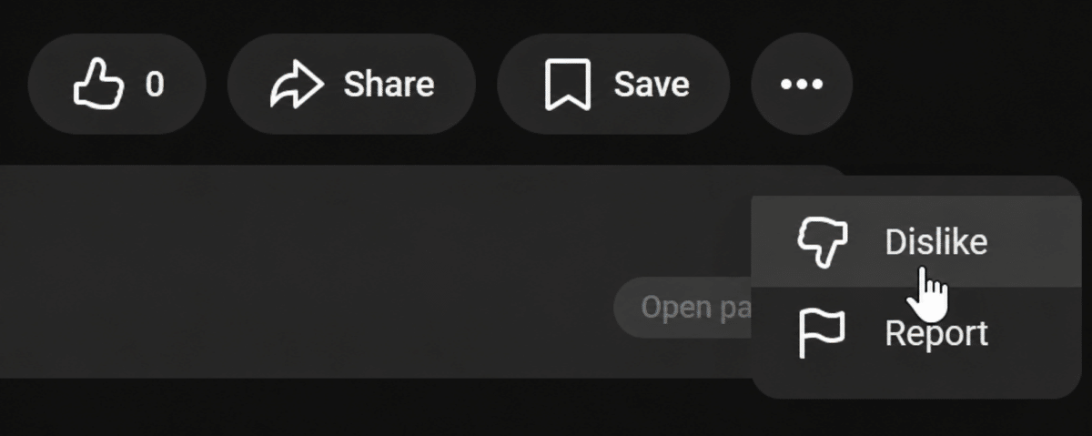 youtube suppression dislike