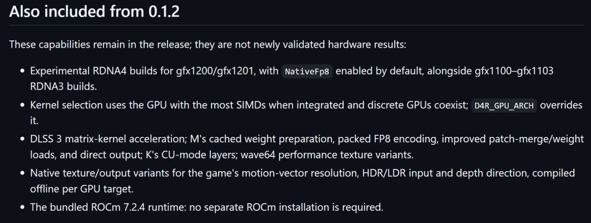 dlss 4.5 sur cartes graphiques amd