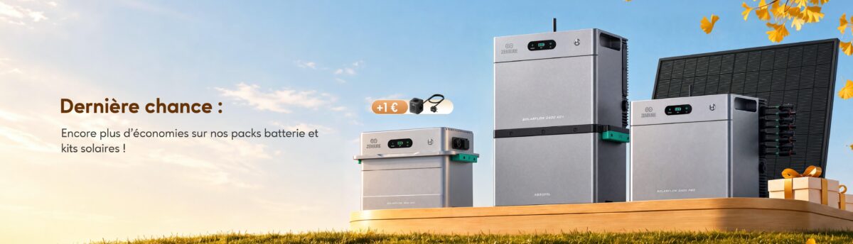 Image 1 : Zendure casse les prix de ses batteries SolarFlow, jusqu’à 719 € de remise à saisir !