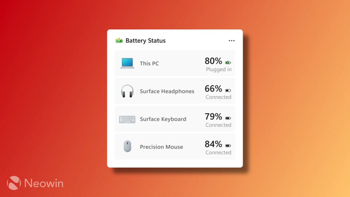 niveau de batterie Windows 11