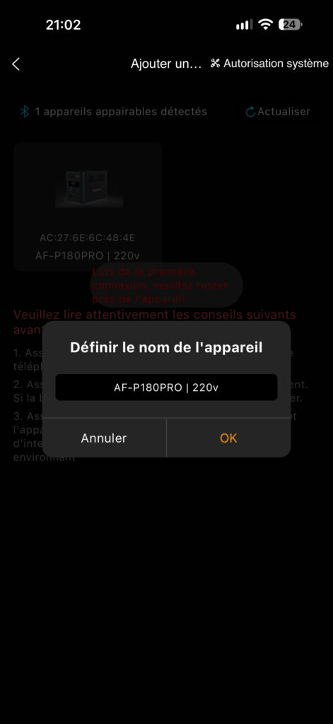 test de la aferiy nomad 1800 pro