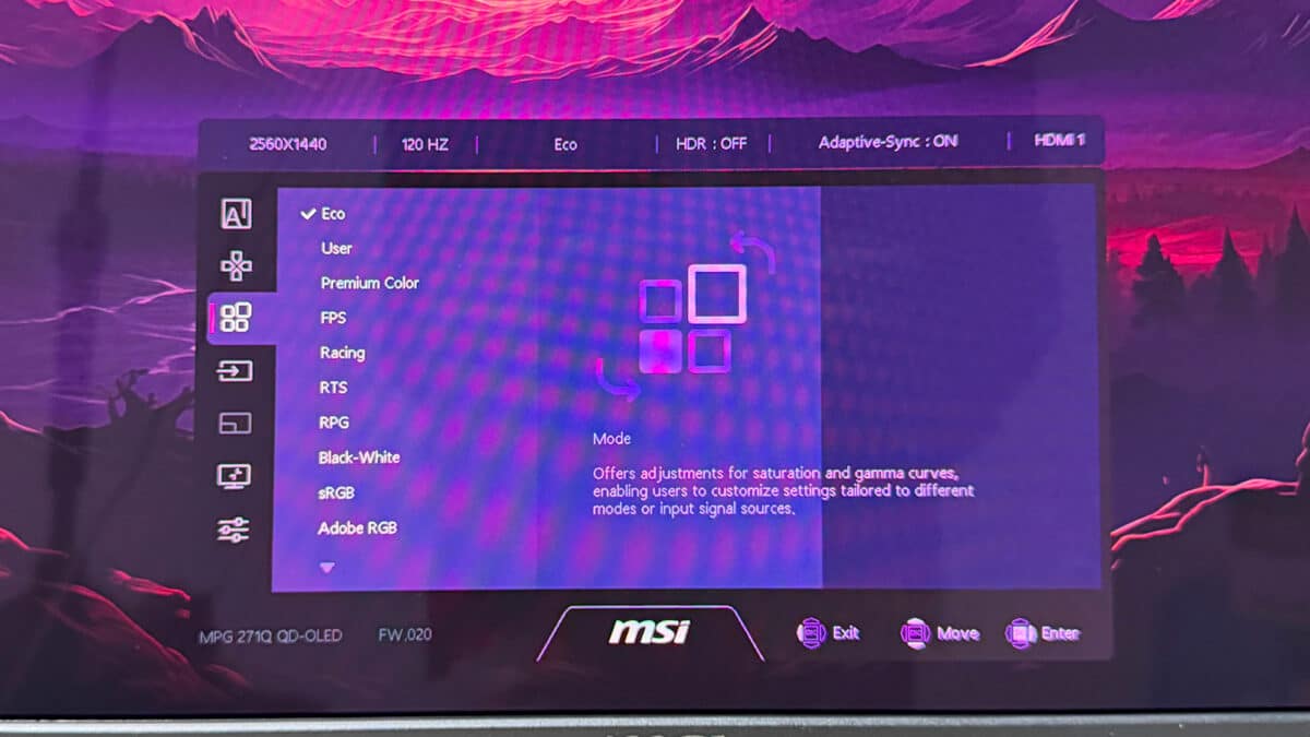test du msi mpg 271qr qd-oled x50 toms hardware